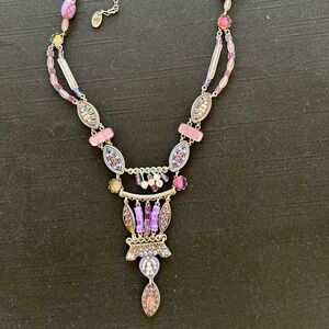 AYALA BAR Vintage Dangle Lavender Necklace